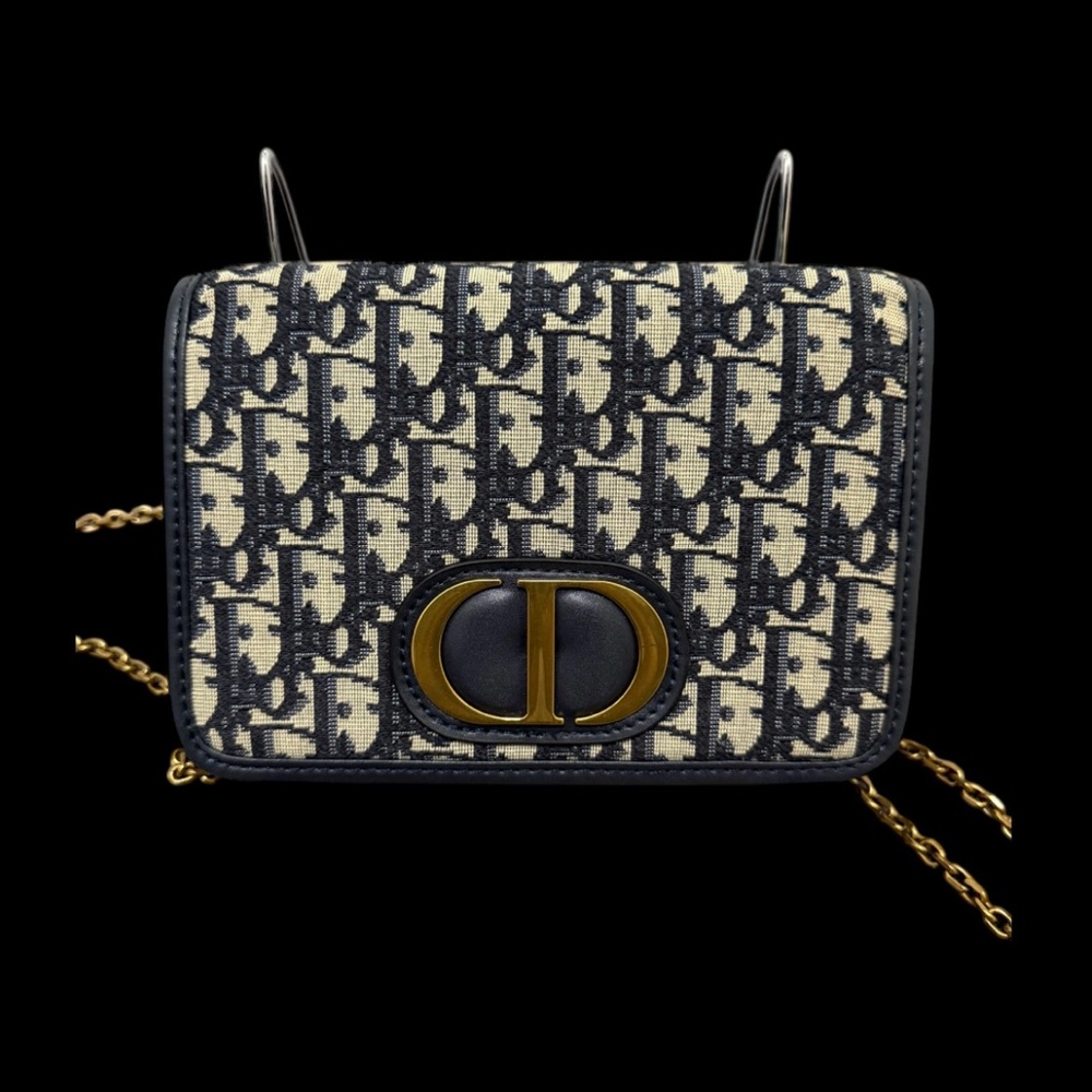 Dior Montaigne Oblique Waist Bag Black Chain Crossbody Bag - Picture 5 of 11